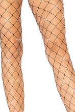 Load image into Gallery viewer, Rhinestone Fence Net Tights
