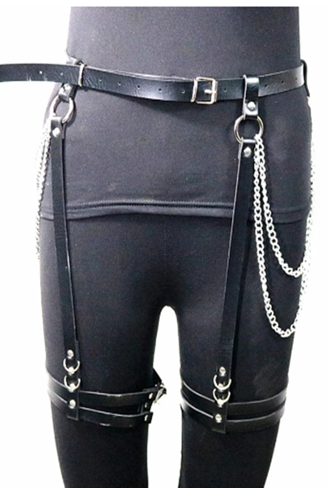 Leather Body Harness Black Garter Belt La Sensual Boutique Leather Body Harness Black Garter Belt La Sensual Boutique