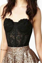 Load image into Gallery viewer, Floral Lace Crop Top Bustier
