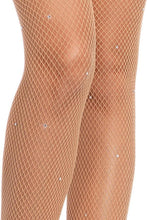 Load image into Gallery viewer, Anabel Fishnet Tights with Dazzling Rhinestone Embellishments for a Glamorous
