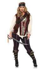 Load image into Gallery viewer, Plus Captain Blackheart Pirate Costume
