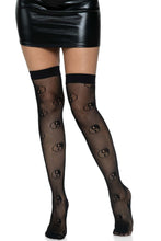 Load image into Gallery viewer, Yin Yang Fishnet Thigh Highs

