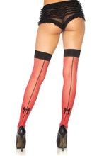 Load image into Gallery viewer, Contrast Color Thigh Highs with Bow
