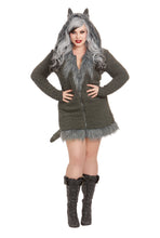 Load image into Gallery viewer, Two-Piece Cozy Wolf Costume Set
