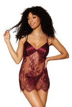 Load image into Gallery viewer, Eyelash lace chemise
