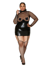 Load image into Gallery viewer, Faux-leather garter slip

