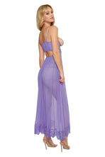 Load image into Gallery viewer, Open Cup Bustier Gown and G-string Set
