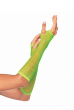 Load image into Gallery viewer, Triangle Net Fingerless Arm Warmer Gloves
