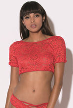 Load image into Gallery viewer, Lace crop top

