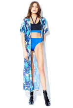 Load image into Gallery viewer, Puff Sleeve Drop Shoulder Long Robe
