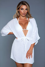 Load image into Gallery viewer, One-piece drape sleeves beach cover up
