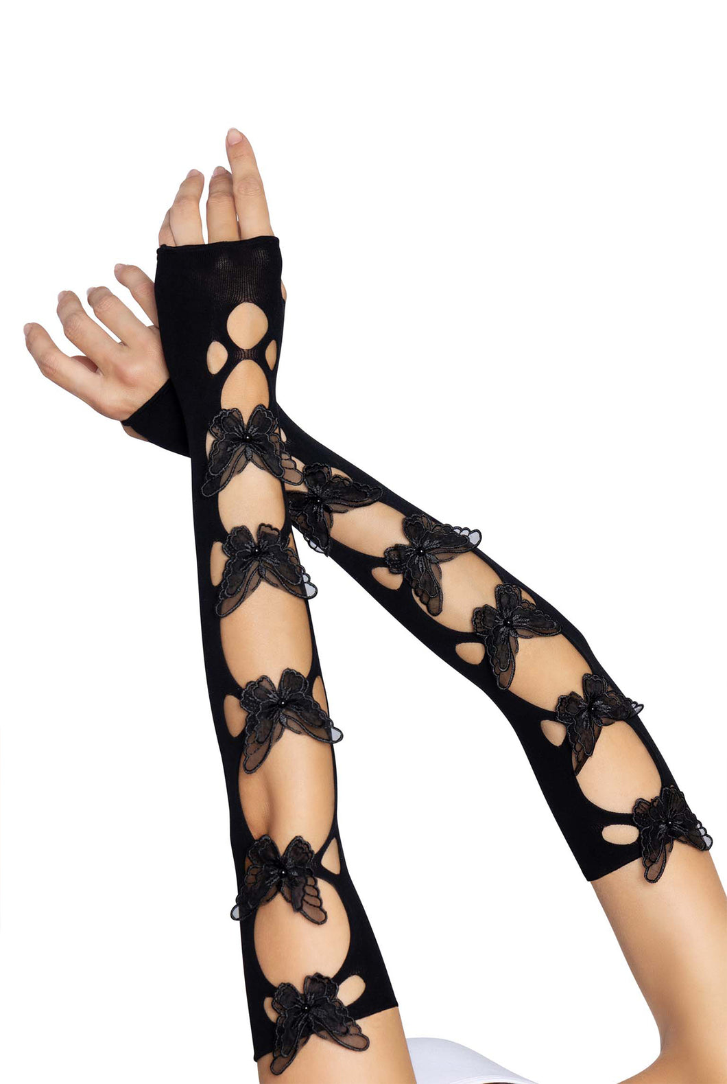 Butterfly Cut Out Arm Warmers