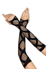 Load image into Gallery viewer, Faux Wrap Industrial Net Arm Warmers
