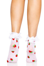 Load image into Gallery viewer, Strawberry Ruffle Anklets
