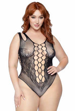 Load image into Gallery viewer, Plus Size Net and Lace Bodysuit
