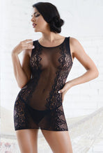 Load image into Gallery viewer, Lace Fishnet Bodystocking Dress
