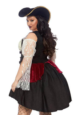 Plus Wicked Waters Wench Costume, Plus size pirate costume