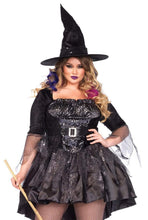 Load image into Gallery viewer, Plus Black Magic Witch Costume
