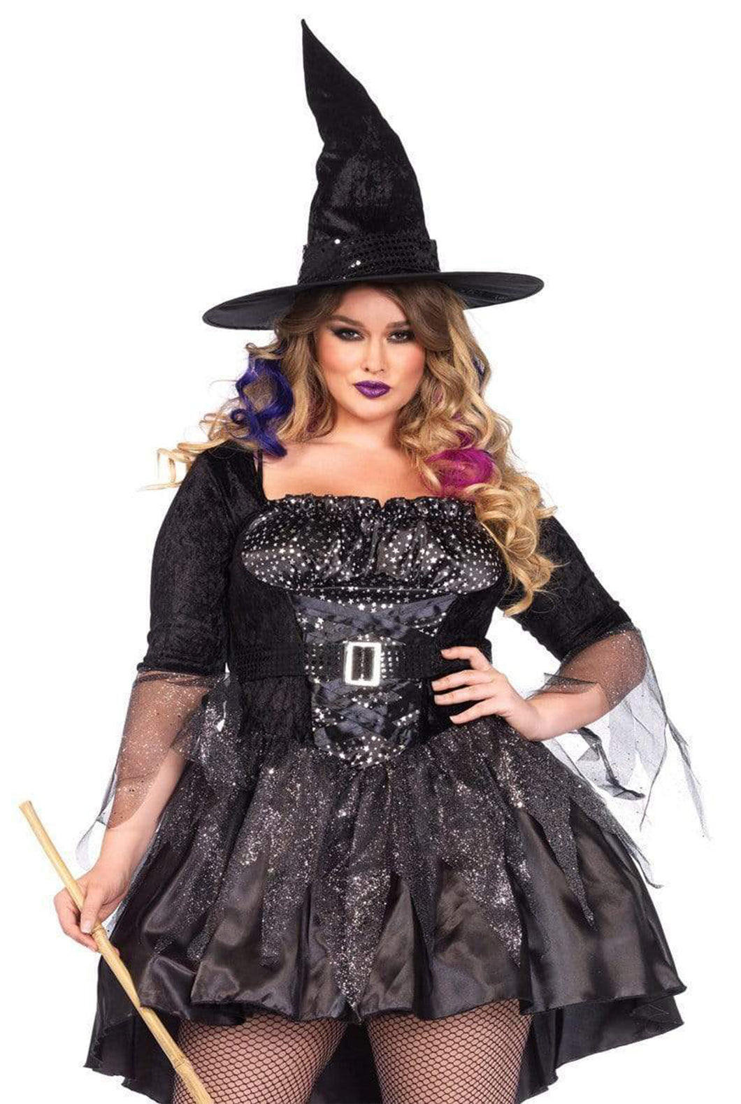 Plus Black Magic Witch Costume
