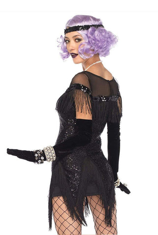 Foxtrot Flirt Flapper Costume, Two Piece 20s-inspired Set