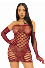 Load image into Gallery viewer, Two PC Hardcore net tube dress set
