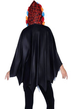Load image into Gallery viewer, Day of the Dead Costume Poncho
