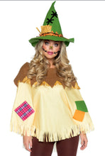 Load image into Gallery viewer, Scarecrow Poncho With Matching Hat
