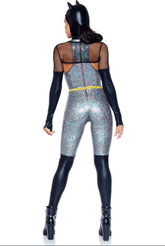 Feline Felon Villain Catsuit Costume