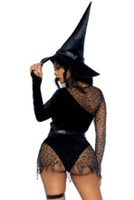 Load image into Gallery viewer, Crafty Witch Sexy Costume With Hat
