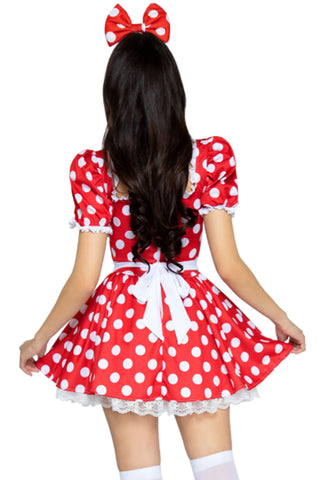 Polka Dot Dress With Headband Costume