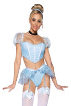 Load image into Gallery viewer, Glass Slipper Cinderella Princess Costume, Sweetheart Crop Top with Skirt
