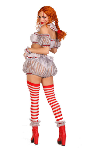 Six Piece Sewer Clown Costume Set