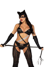 Load image into Gallery viewer, Three Piece Sexy Catwoman Costume
