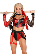 Load image into Gallery viewer, Two Piece Sexy Harley Costume Set
