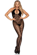 Load image into Gallery viewer, Curves Ahead Opaque Bodystocking
