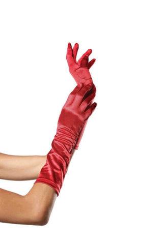 Satin Elbow Length Costume Gloves