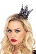 Load image into Gallery viewer, Mini Metal Filigree Crown Costume Headband
