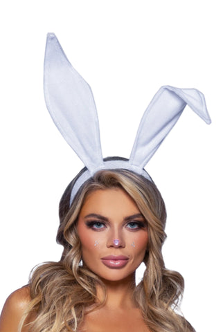 Bendable Velvet Bunny Rabbit Ear Headband, Halloween Costume Accessories