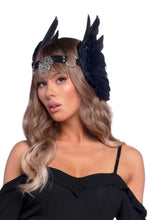 Load image into Gallery viewer, Filigree Medallion Feather Headband
