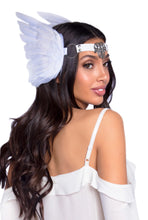 Load image into Gallery viewer, Filigree Medallion Feather Headband
