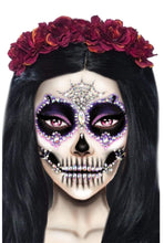 Load image into Gallery viewer, Calavera Skeleton Face Jewels Sticker
