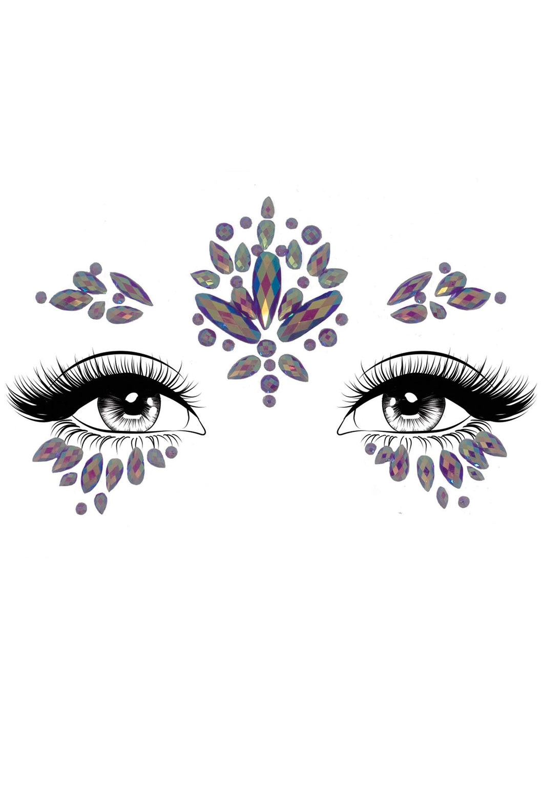 Verity adhesive face jewels sticker
