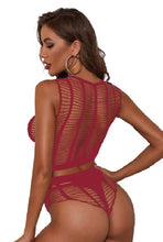 Load image into Gallery viewer, Fishnet bustier and panty set
