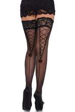 Load image into Gallery viewer, Lace Thigh High Stockings
